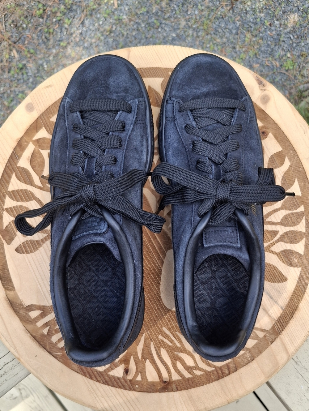 Men’s Puma Navy Suede Sneakers Classic Low Top Lace-Up Casual Shoes Size 8.5 - Picture 6 of 10